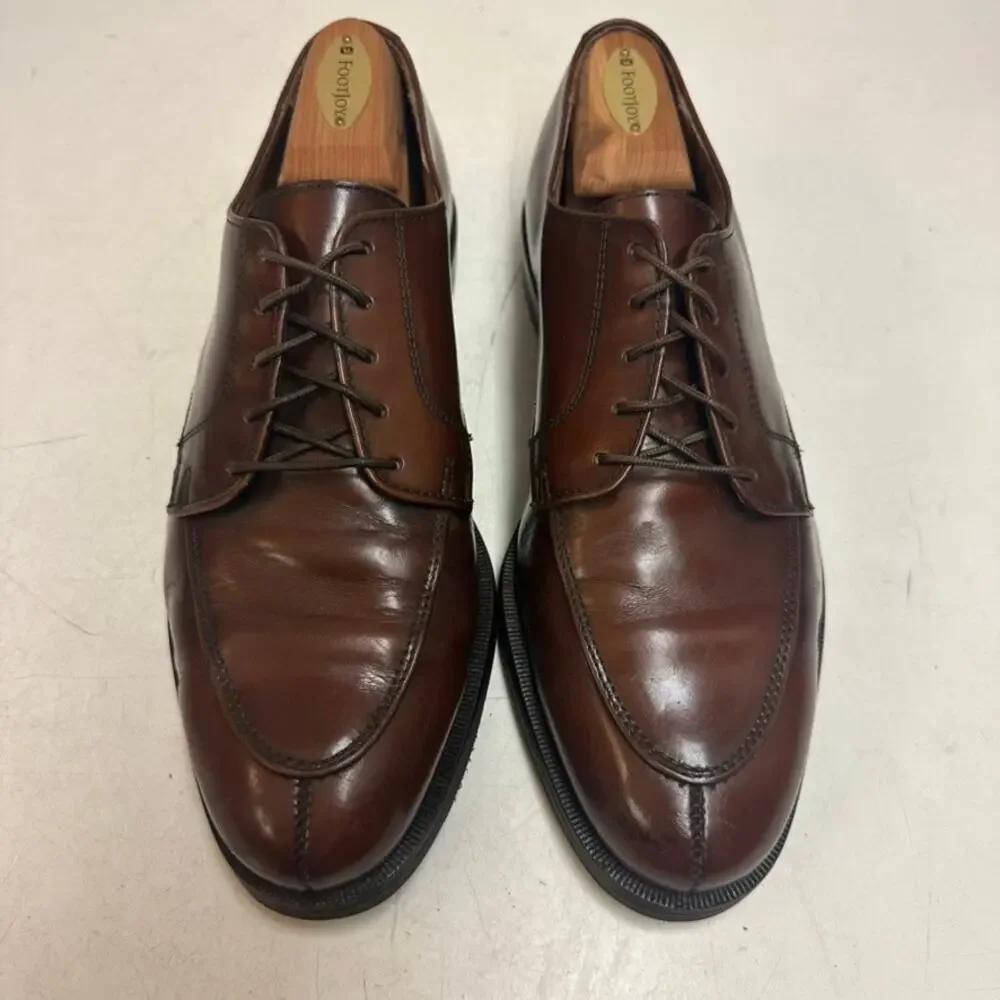 RESOLED Rancourt & Co. x Cole Haan Brown Derby Made in Maine USA VGUC 8.5 D